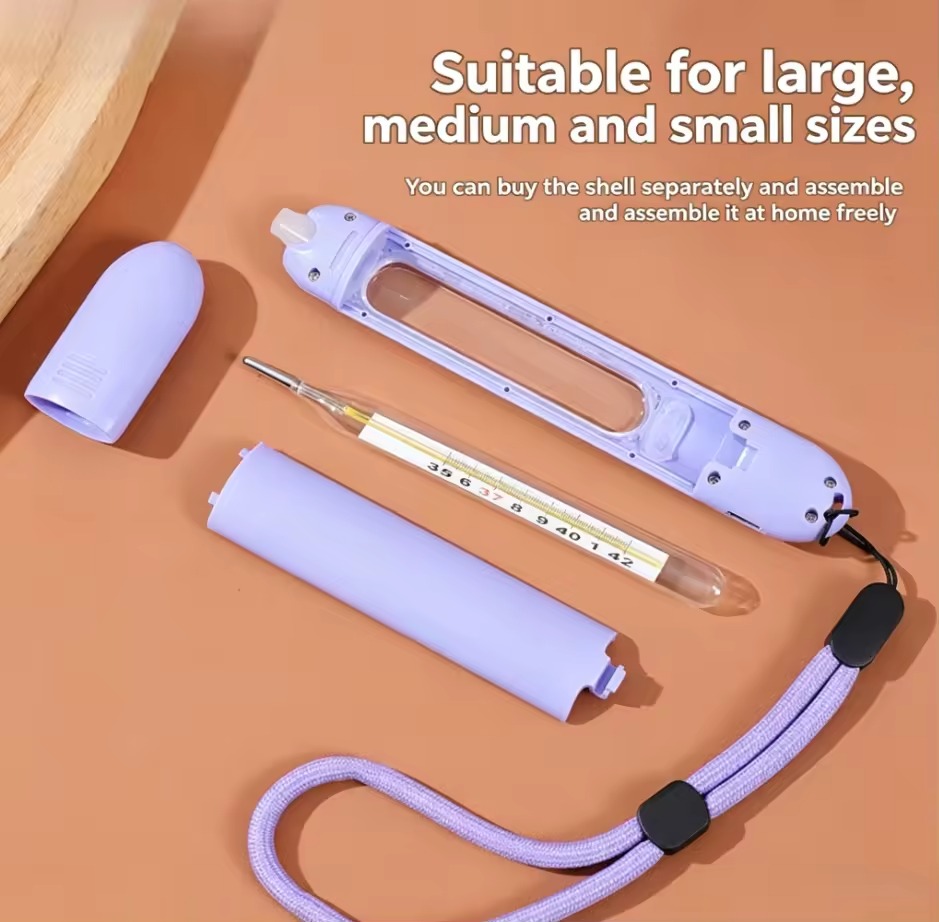 Mercury-Free Gallium-Indium-Tin Thermometer + Multi-Functional Storage Case - Image 6