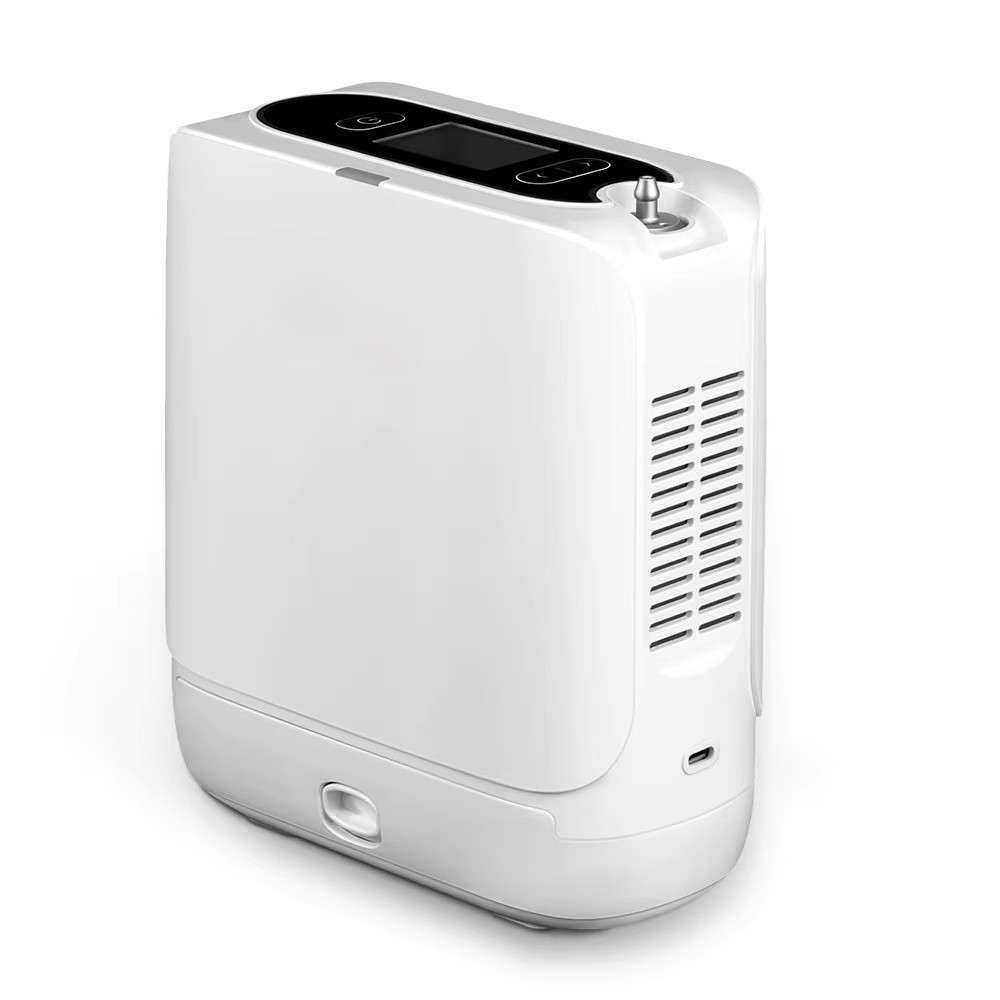 12V lightweight portable pulse flow oxygen concentrator with rechargeable battery
